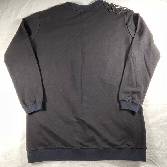 Vivienne Tam Black Embroidered Floral Pullover Sweatshirt P Small - Picture 6 of 8